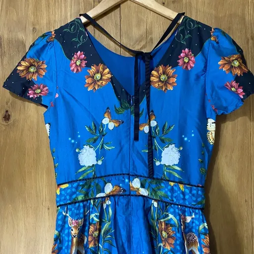 vestido antix azul