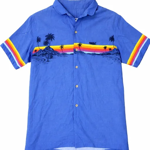 camisa surf azul