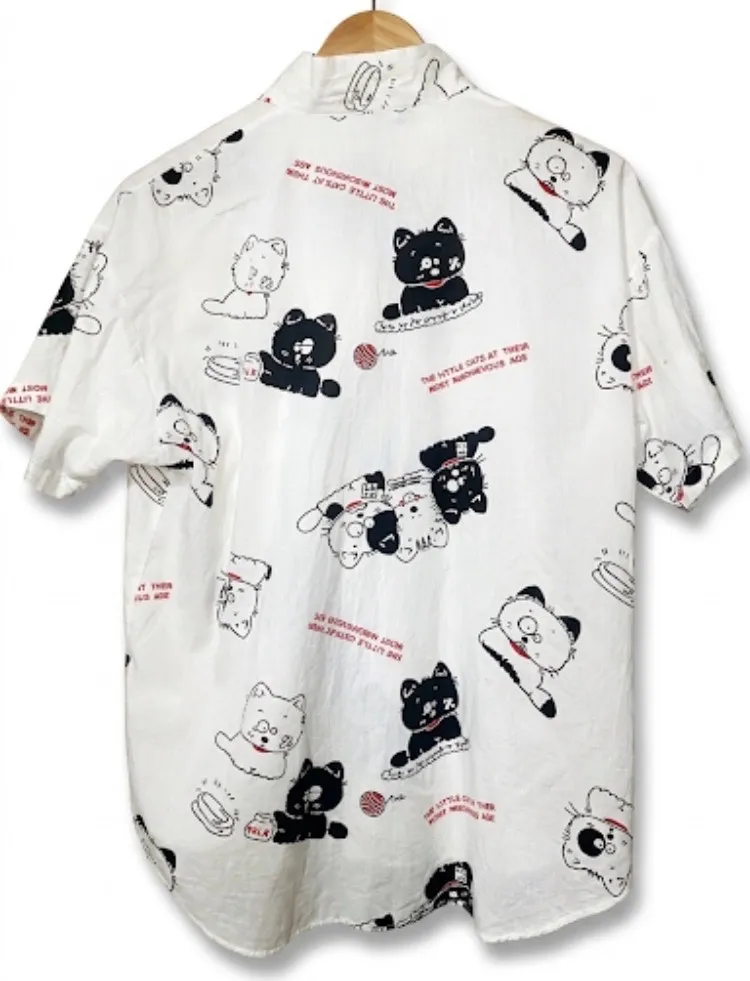 camisa fem gatinhos