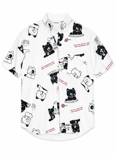camisa fem gatinhos