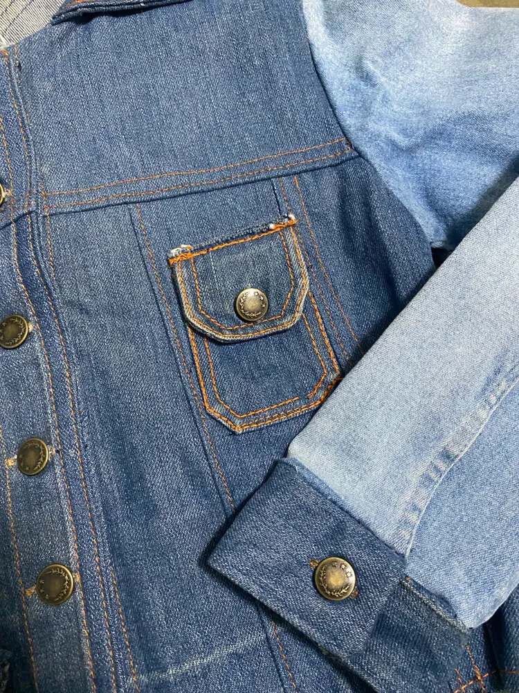 jaqueta jeans cropped