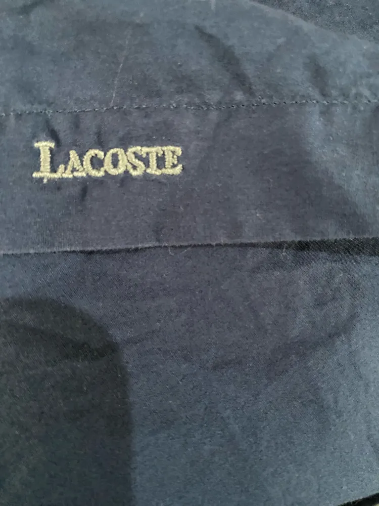 camisa lacoste axul