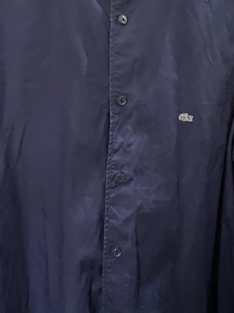 camisa lacoste axul