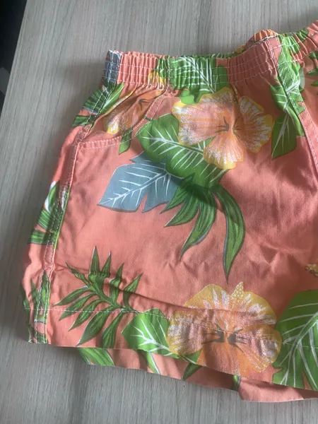 shorts em algodao estampado