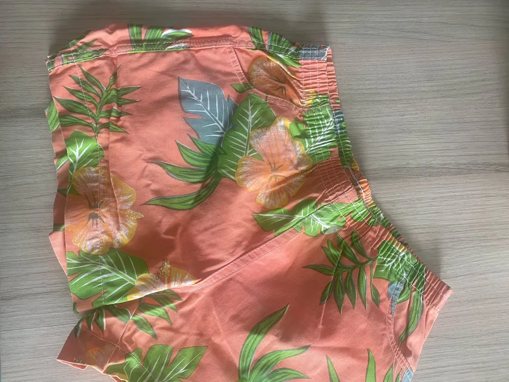 shorts em algodao estampado