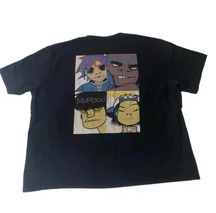camiseta oversized gorillaz