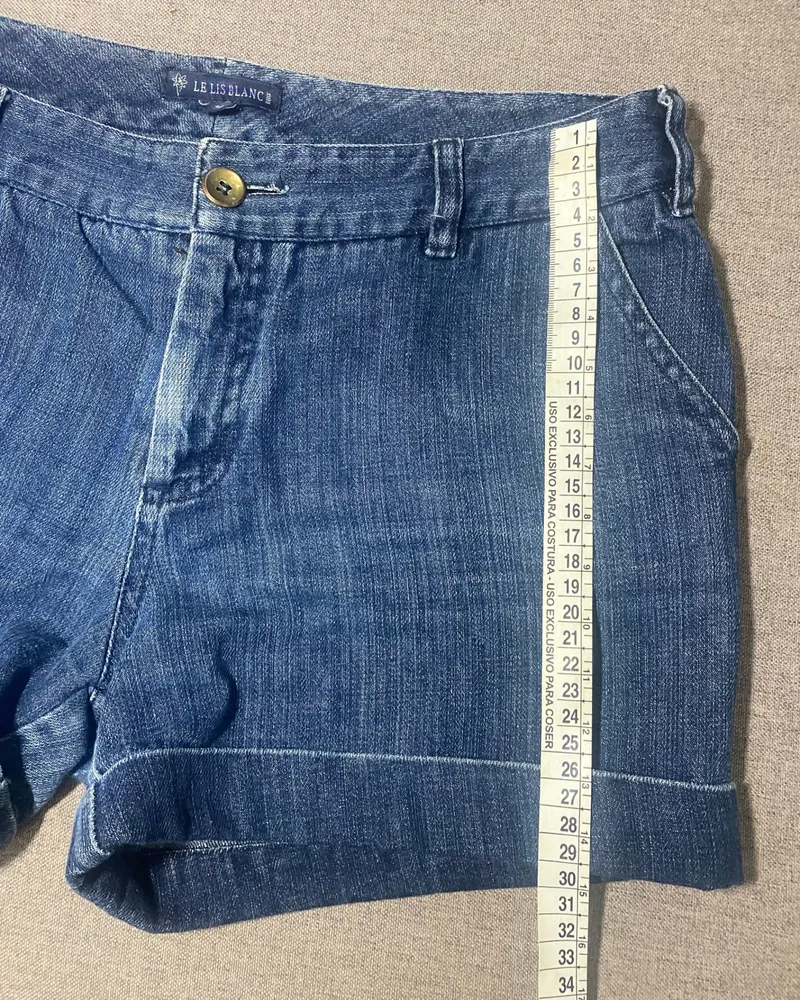shorts jeans lelis blanc