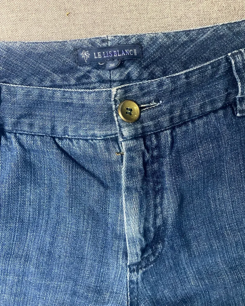 shorts jeans lelis blanc