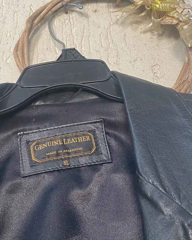 blazer de couro legítimo feminino
