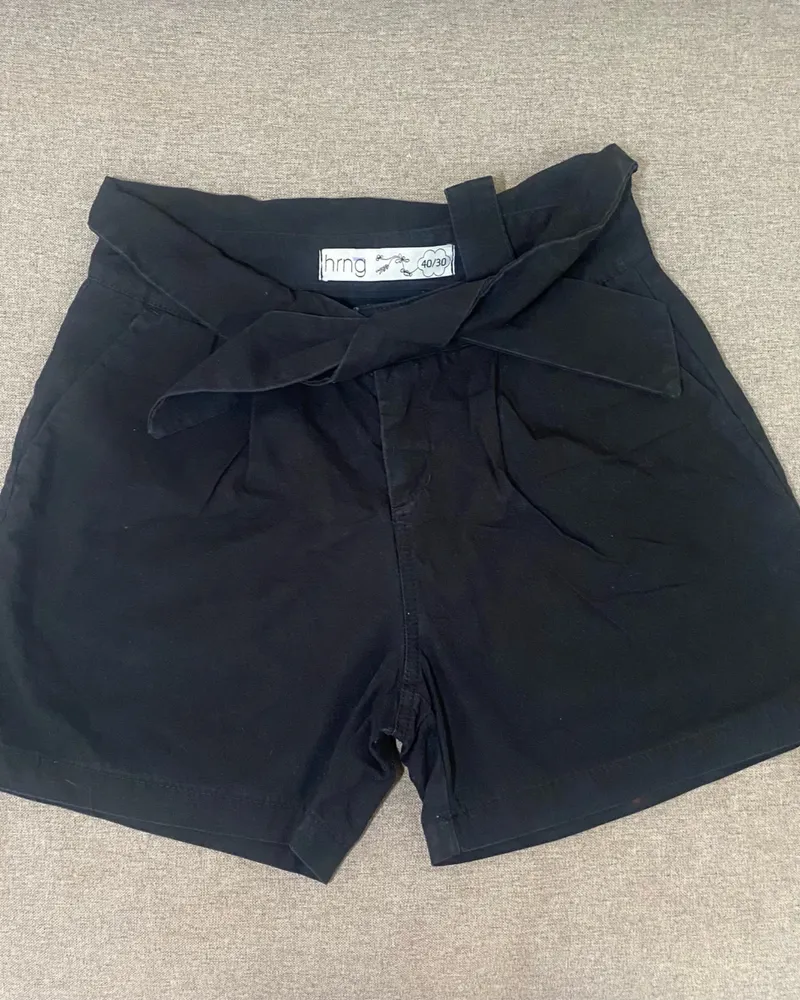 shorts feminino preto hering