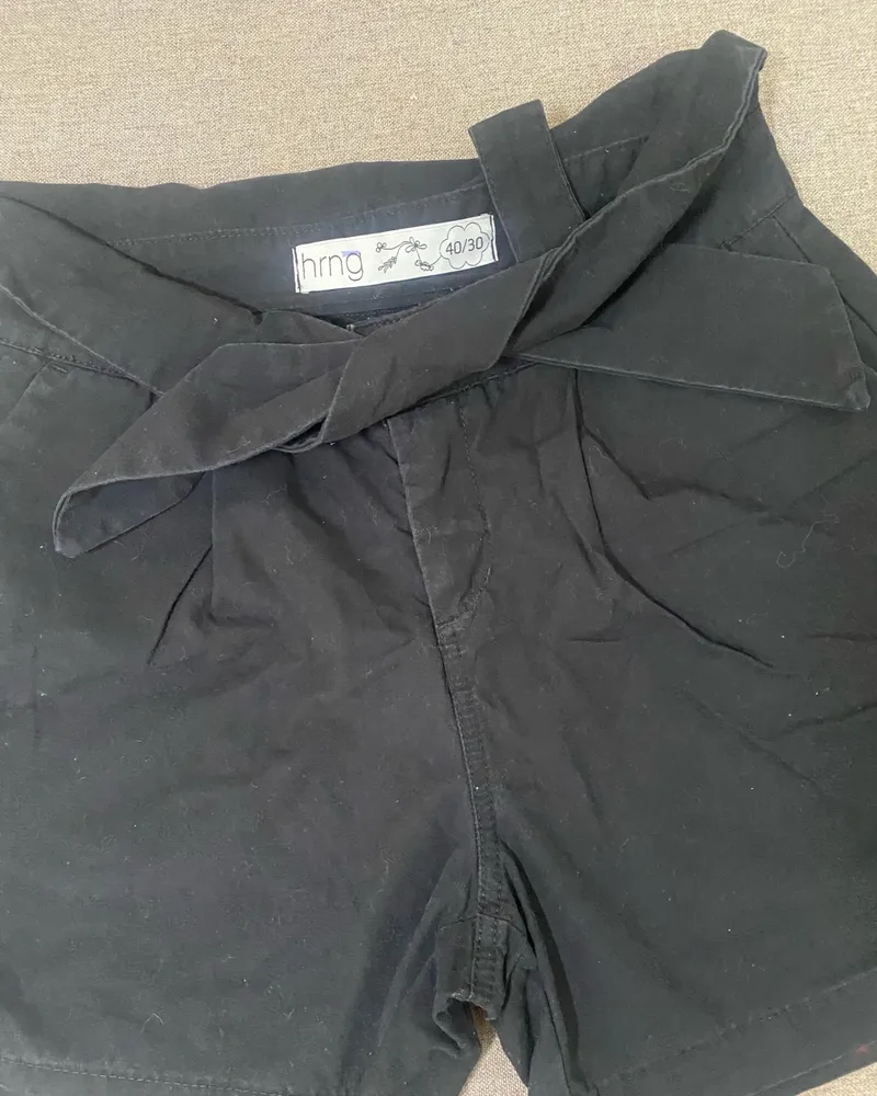 shorts feminino preto hering