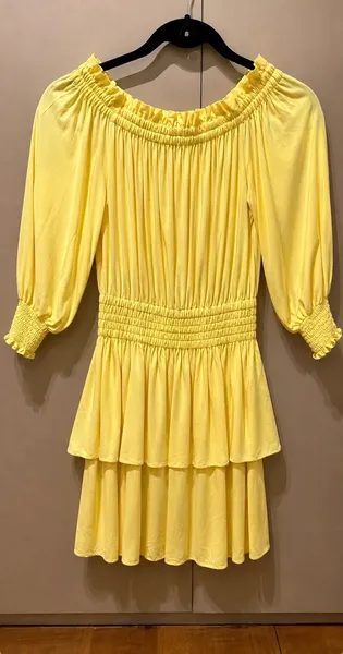 vestido amarelo ANNE FERNANDES
