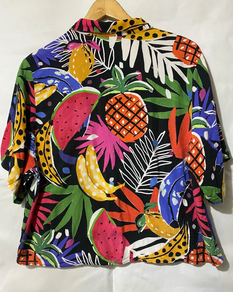 camisa feminina estampada