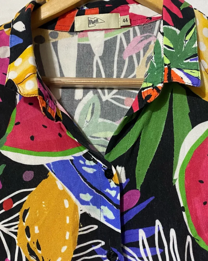 camisa feminina estampada