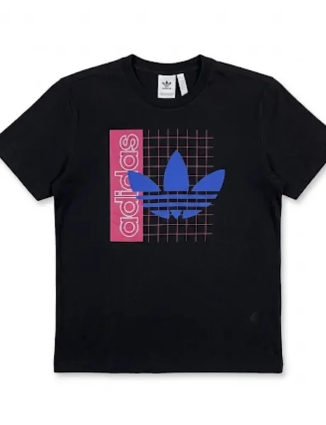 camiseta preta adidas tam p