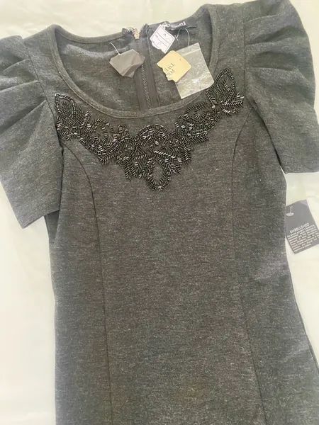 vestido tubinho pedraria novo tam p