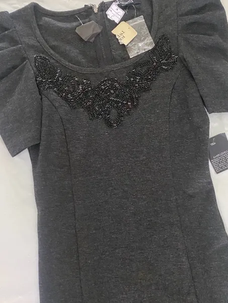 vestido tubinho pedraria novo tam p