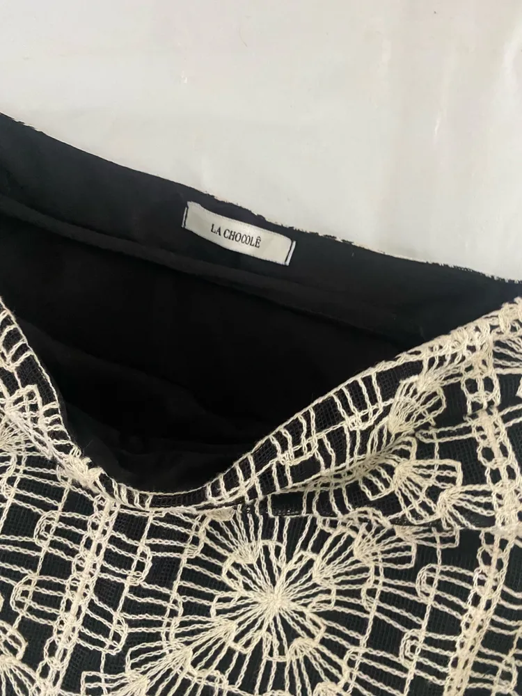 saia mid renda feminina