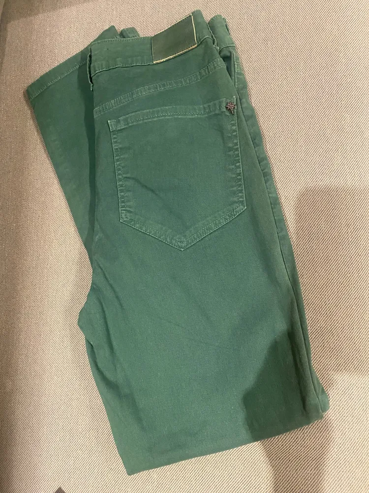 calca verde skinny feminina Le lis blanc
