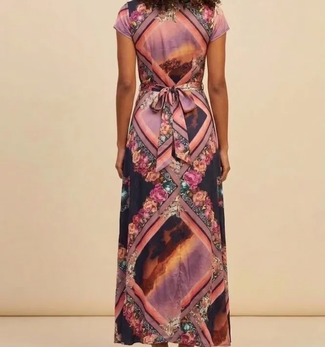 vestido longo transpassado 40