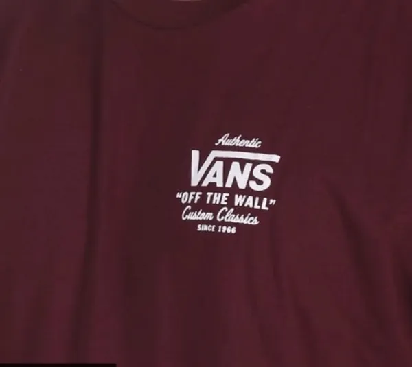 Camiseta VANS M bordô