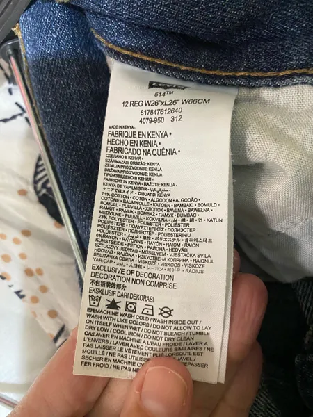 Calça jeans Levis 514 menina