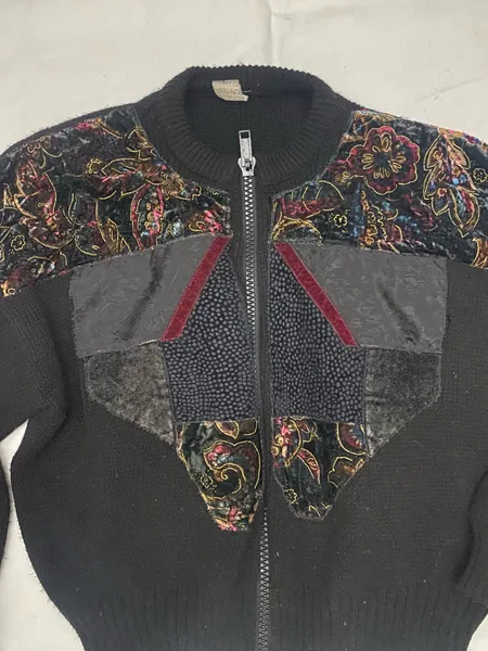 Cardigan em tricot vintage