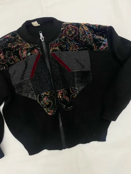 Cardigan em tricot vintage