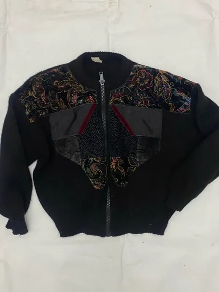 Cardigan em tricot vintage