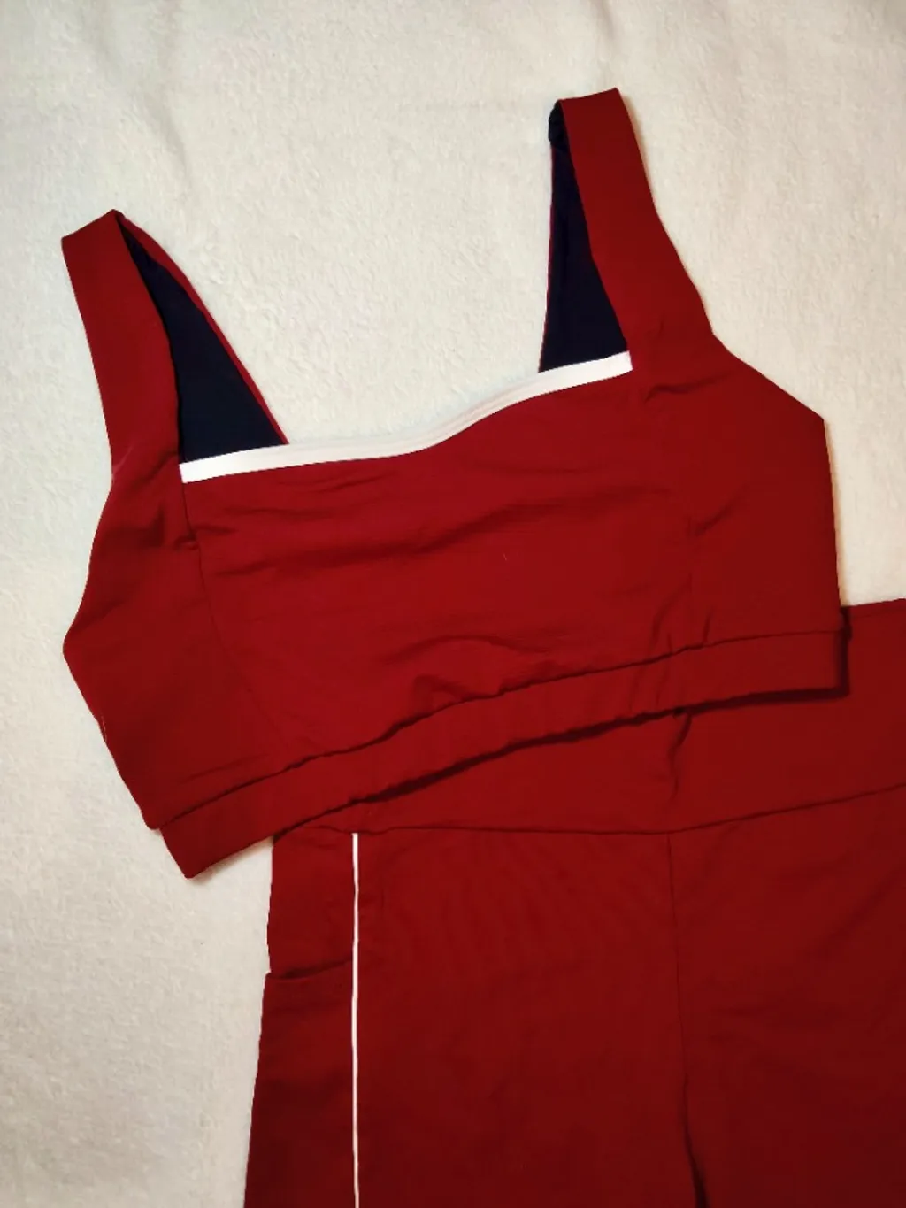 conjunto fitness vermelho bordô