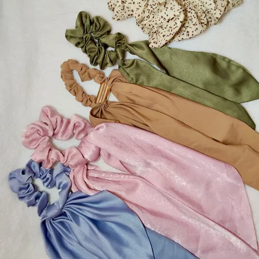 Xuxinhas Scrunchies Lenços cores
