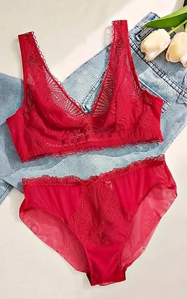 conjunto intimissimi renda pink