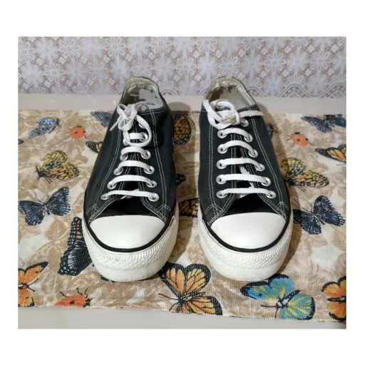 Tênis Converse All Star preto plataforma original, tamanho 36