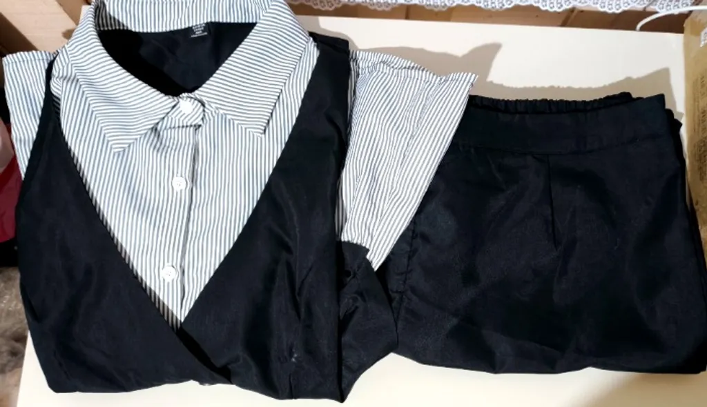 Conjunto shein camisa e calça social 50