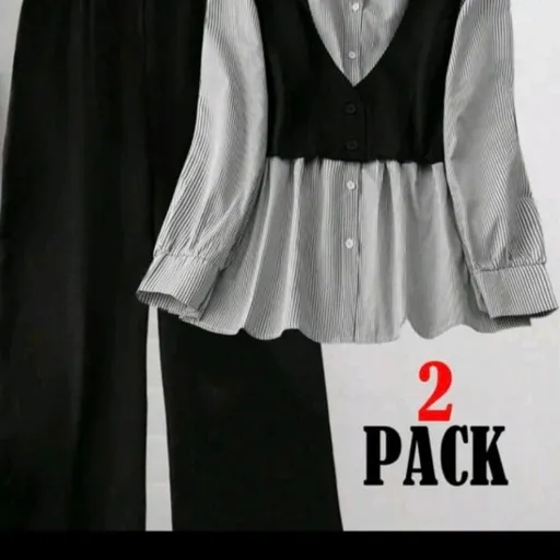 Conjunto shein camisa e calça social 50