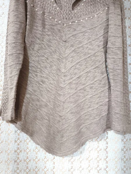 Blusa de tricot feminina rose com pedraria