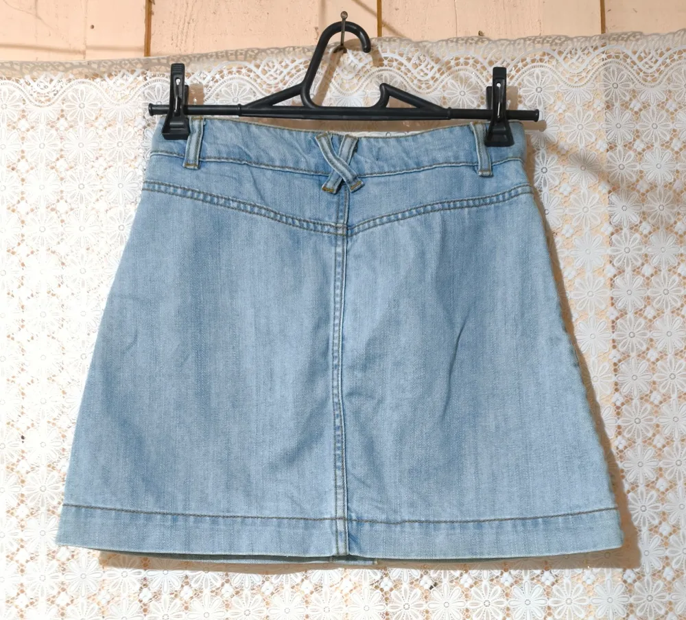 Saia jeans Forever 21 azul claro