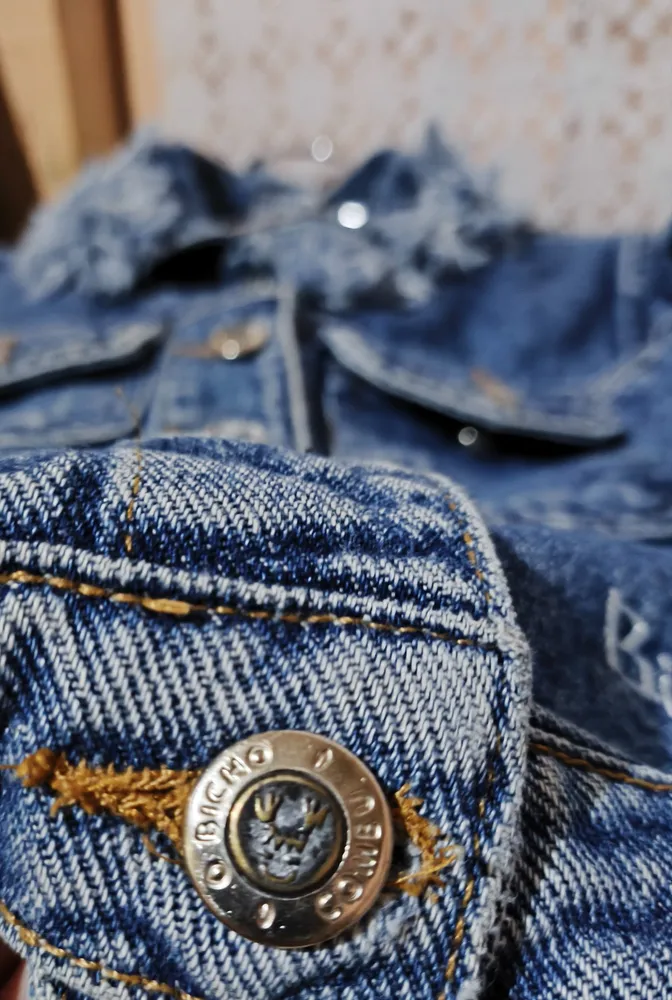 Jaquete jeans infantil tamanho 6 Bicho Comeu