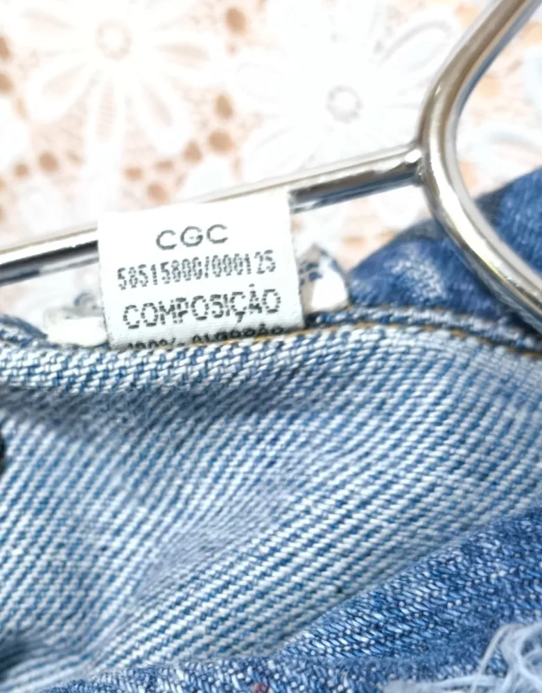 Jaquete jeans infantil tamanho 6 Bicho Comeu