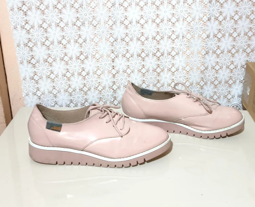 Sapato beira rio oxford rosa 35