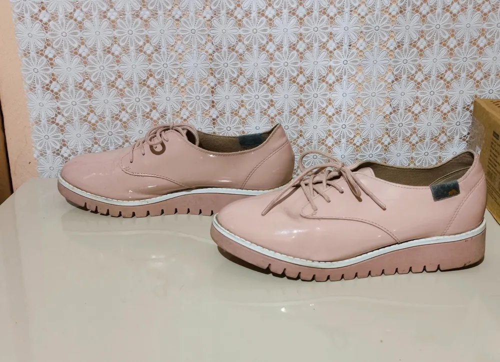Sapato beira rio oxford rosa 35