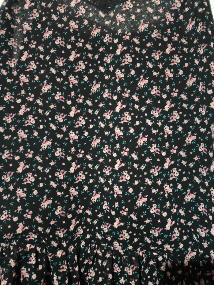 Vestido forever 21 florido preto m