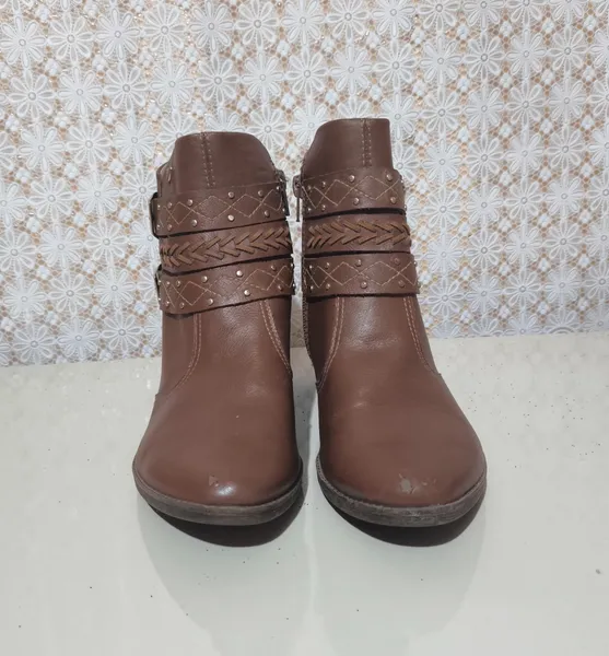 Bota mississipi cano curto marrom 35