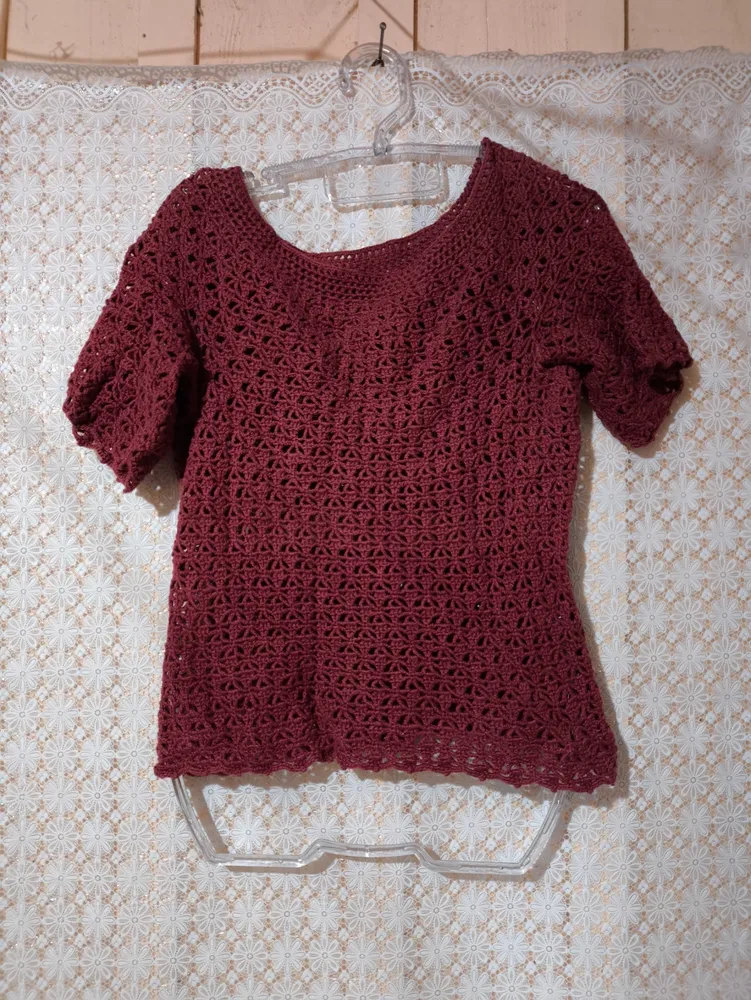 Conjunto Crochê Tricot Vermelho