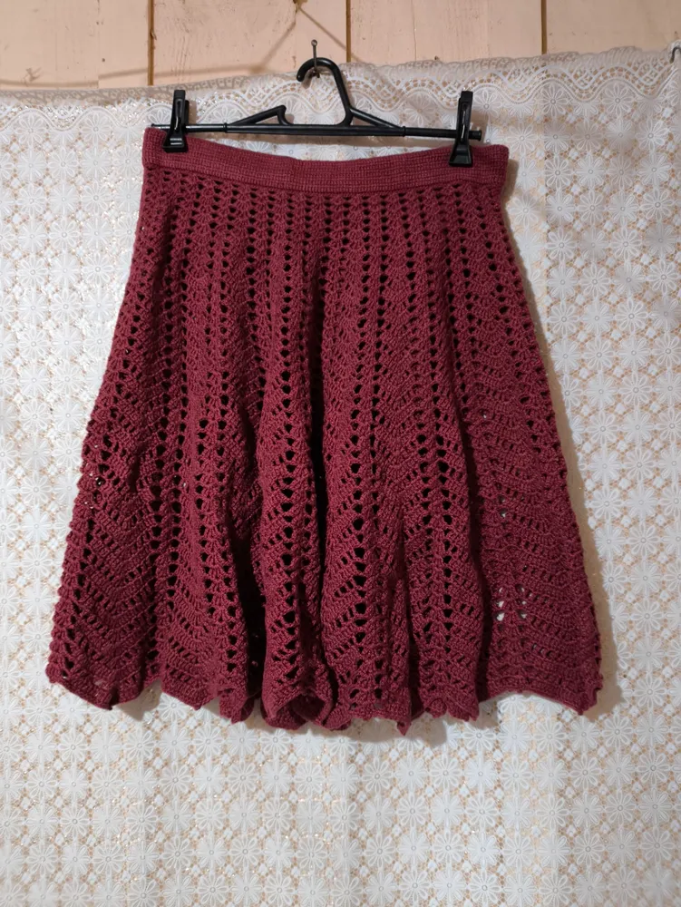 Conjunto Crochê Tricot Vermelho