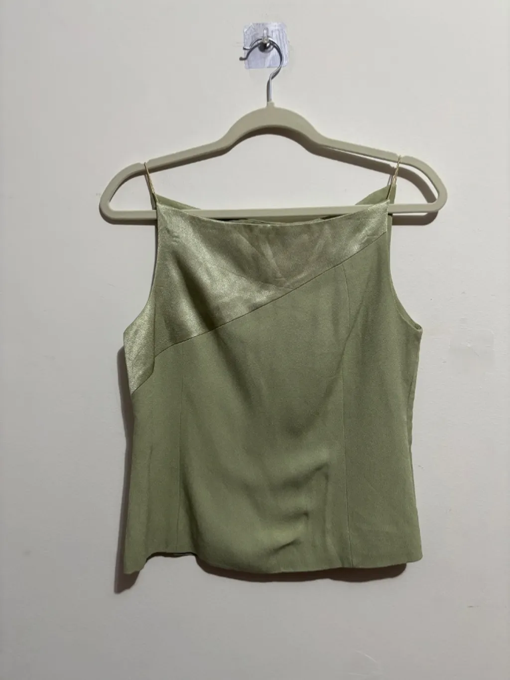 conjunto social verde vintage, da shoulder