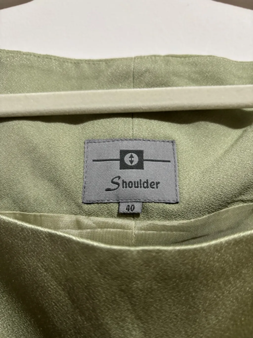 conjunto social verde vintage, da shoulder