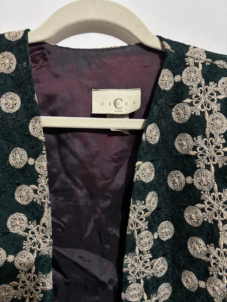 bolero vintage bordado, da cicci
