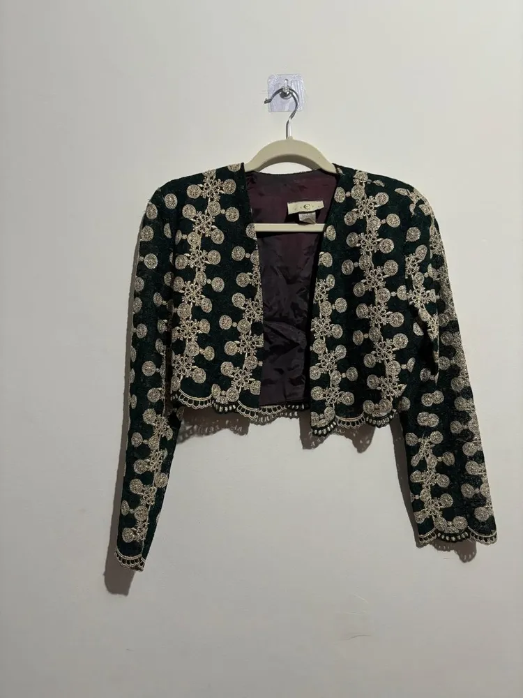 bolero vintage bordado, da cicci