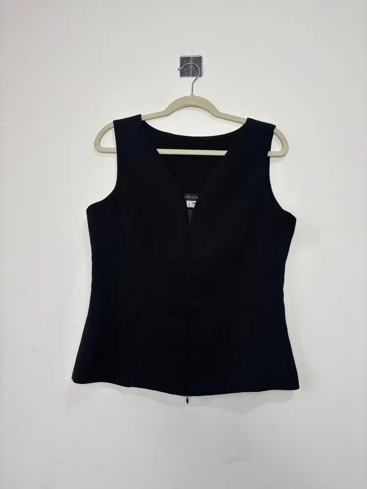 colete preto vintage, da gregory
